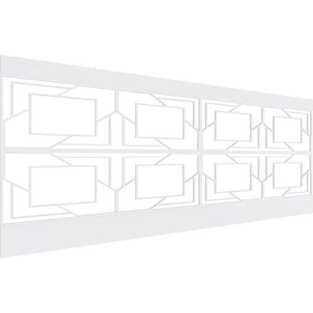Ekena Millwork 36"H x 94 1/2"W Monument PVC Wainscot Paneling Kit WPK36X94MMT